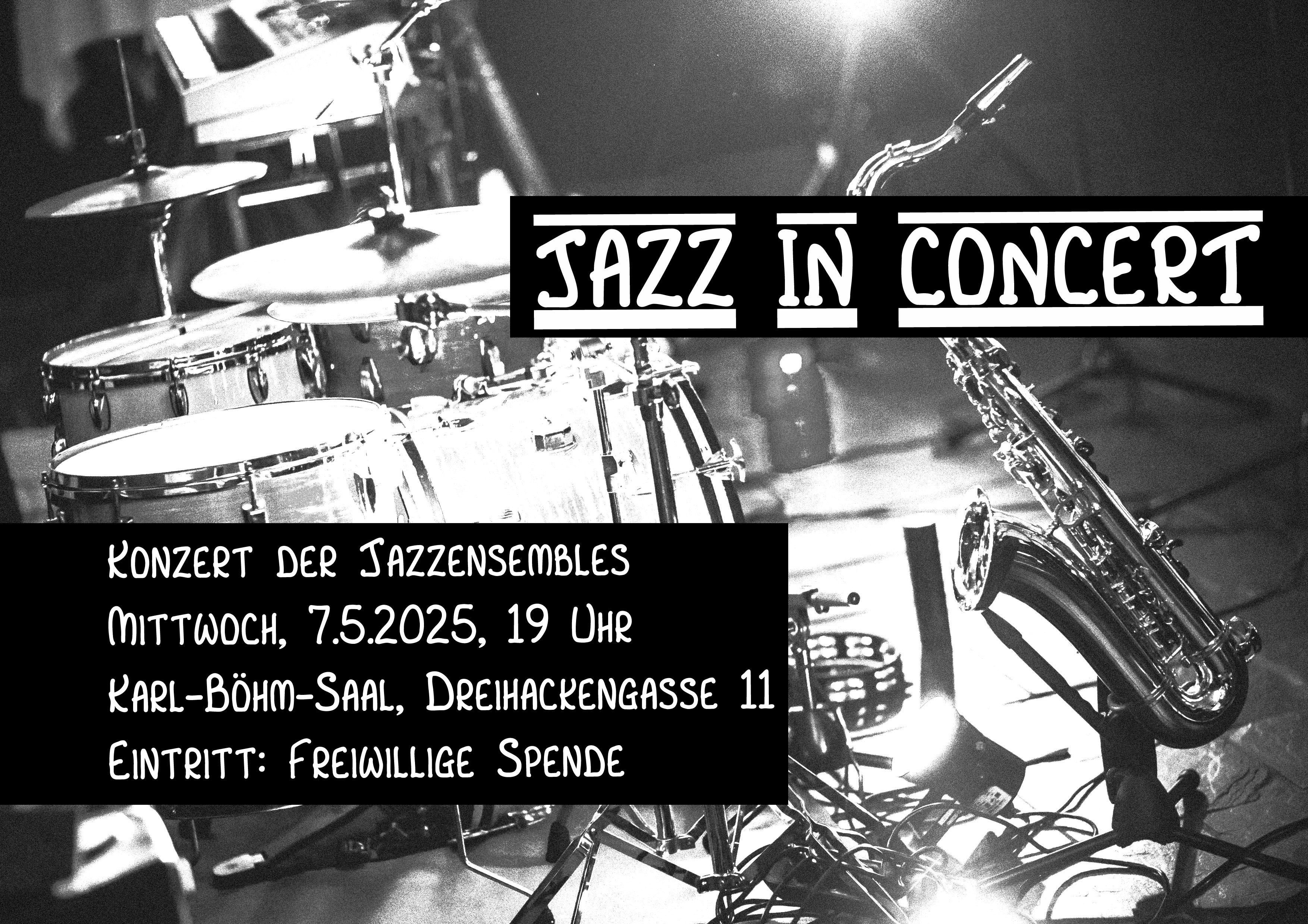 Plakat Jazzensemble Konzert 2025